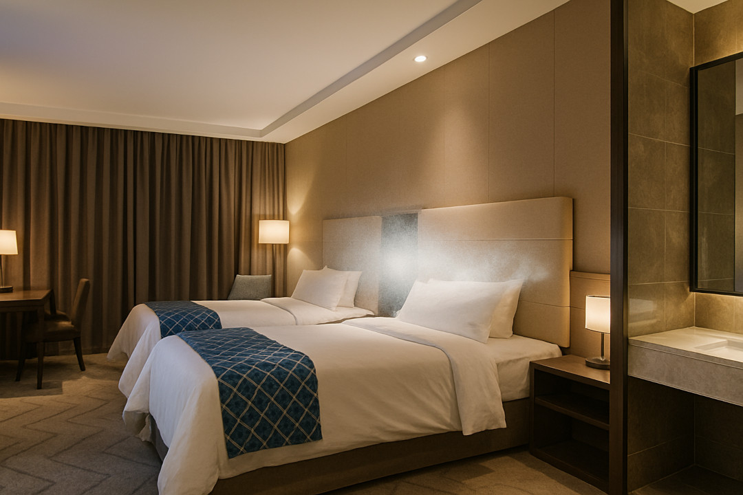 Hotel con tecnología de desinfección por ozono